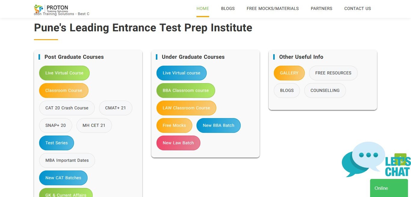 Portfolio | Proton Training Solution | VMG Software Solutions
